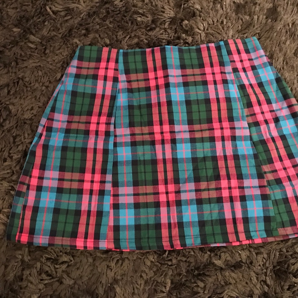 Urban Renewal Plaid Mini Skirt